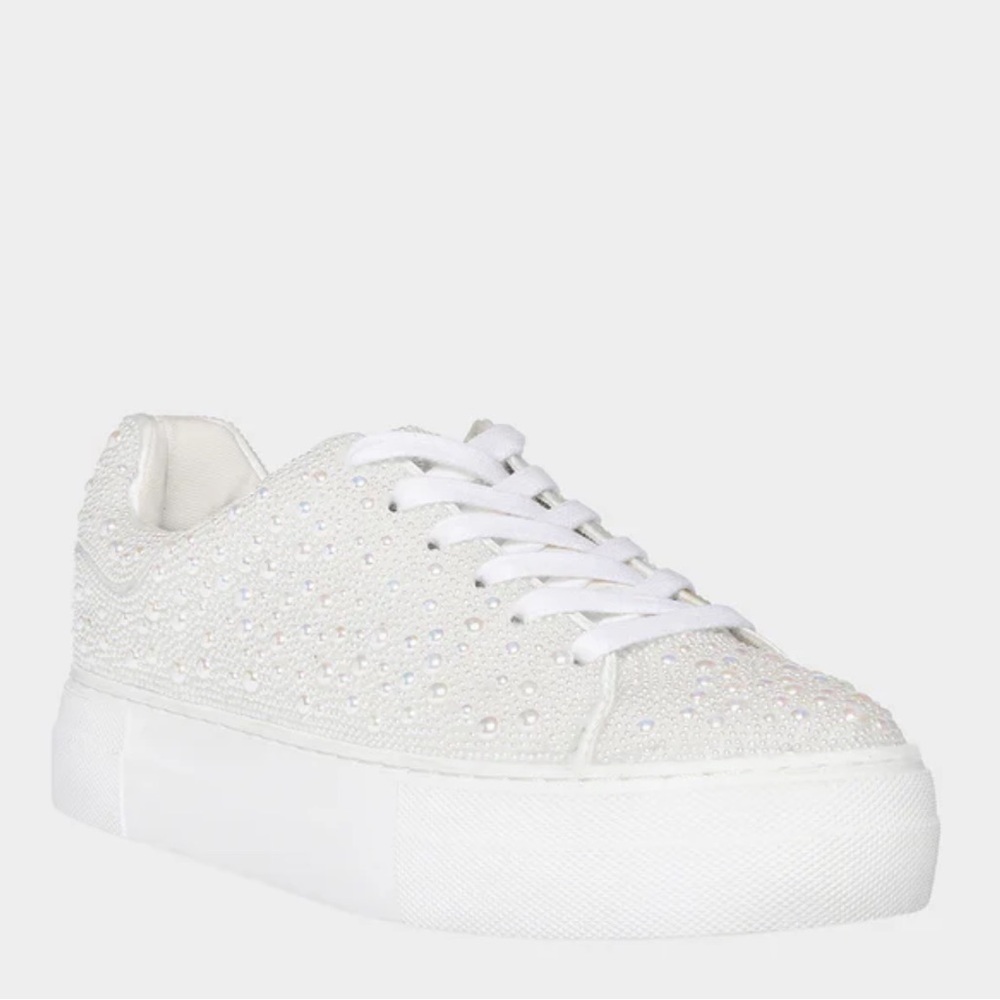 Betsey Johnson Sidny Sneaker in Pearl